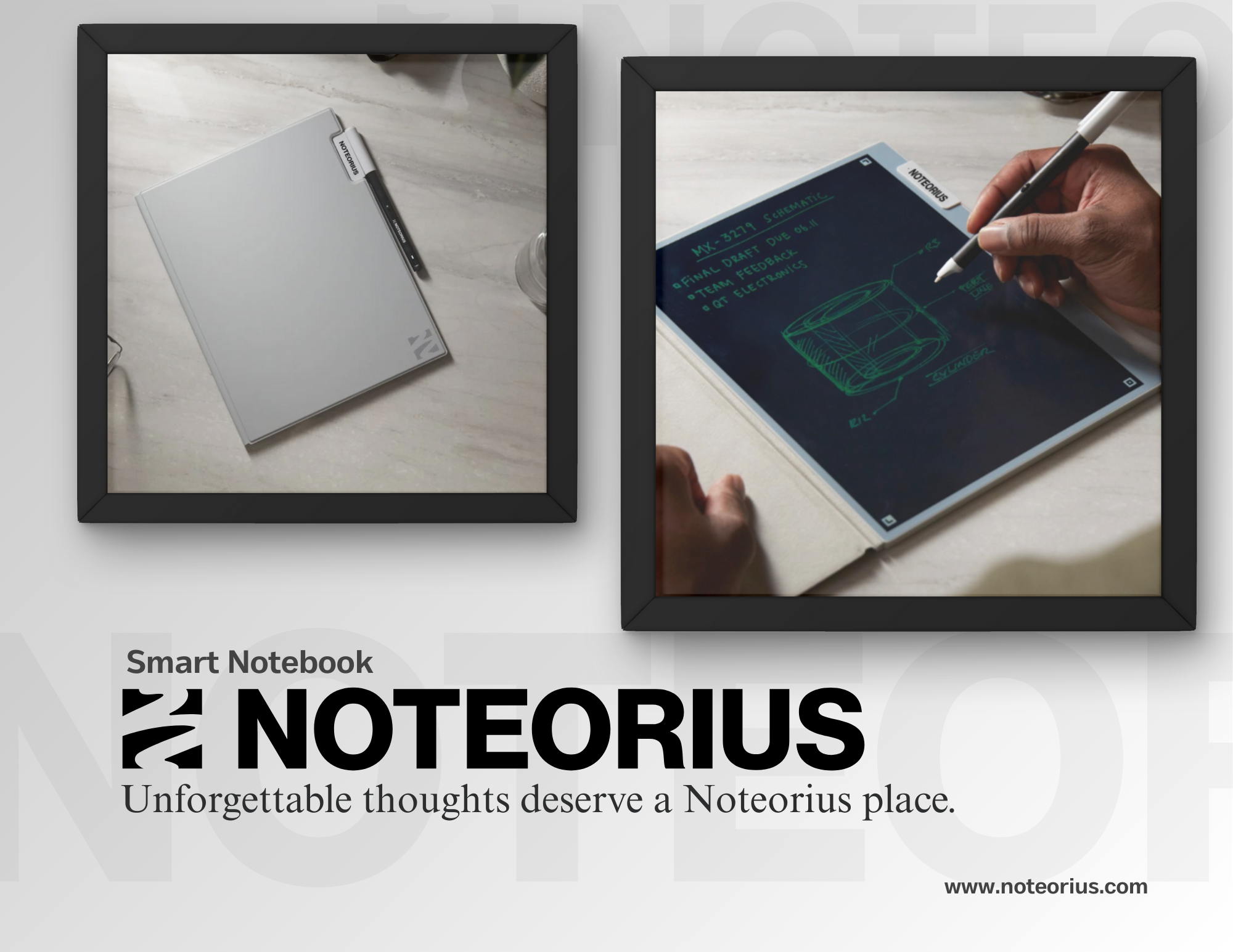 Comparison of the remarkable notebook and the rocketbook and the noteorius digital notebook