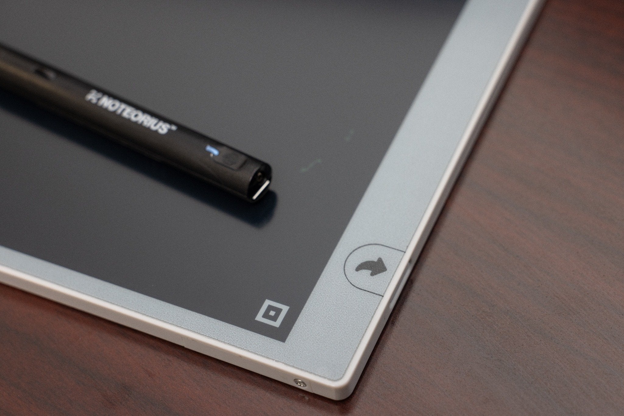 smart pen on digital notebook for smart notebook